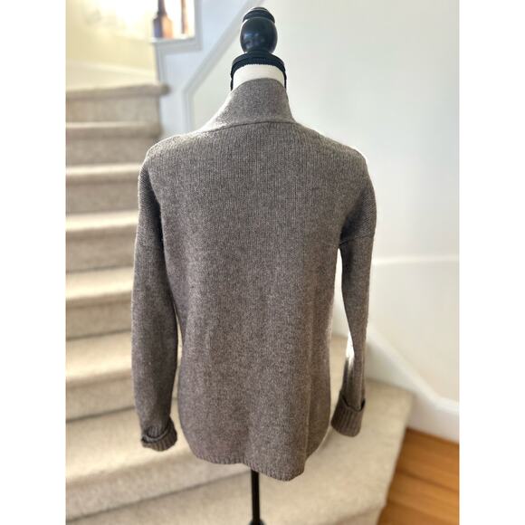 Max Studio Wool & Yak Hair Taupe Brown Knit Sweater - Picture 2 of 8